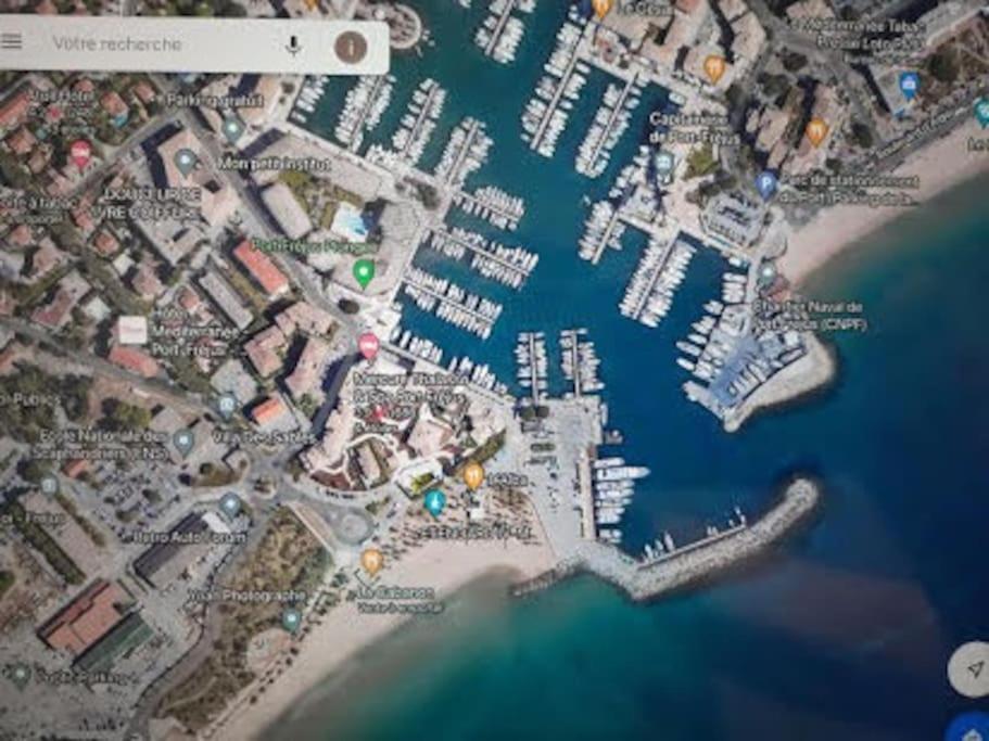Port Frejus Cap Hermes Vue Mer Et Port Pieds Dans L'Eau Piscine Pkg المظهر الخارجي الصورة