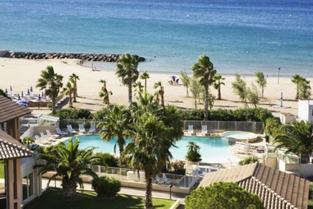 Port Frejus Cap Hermes Vue Mer Et Port Pieds Dans L'Eau Piscine Pkg المظهر الخارجي الصورة